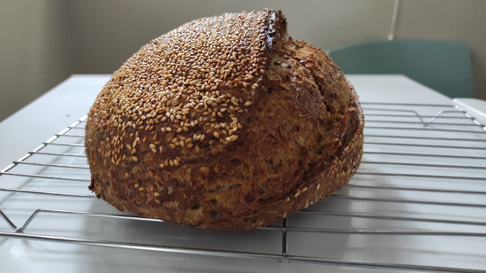 Oat and flax soaker bread with quinoa paste The Fresh Loaf